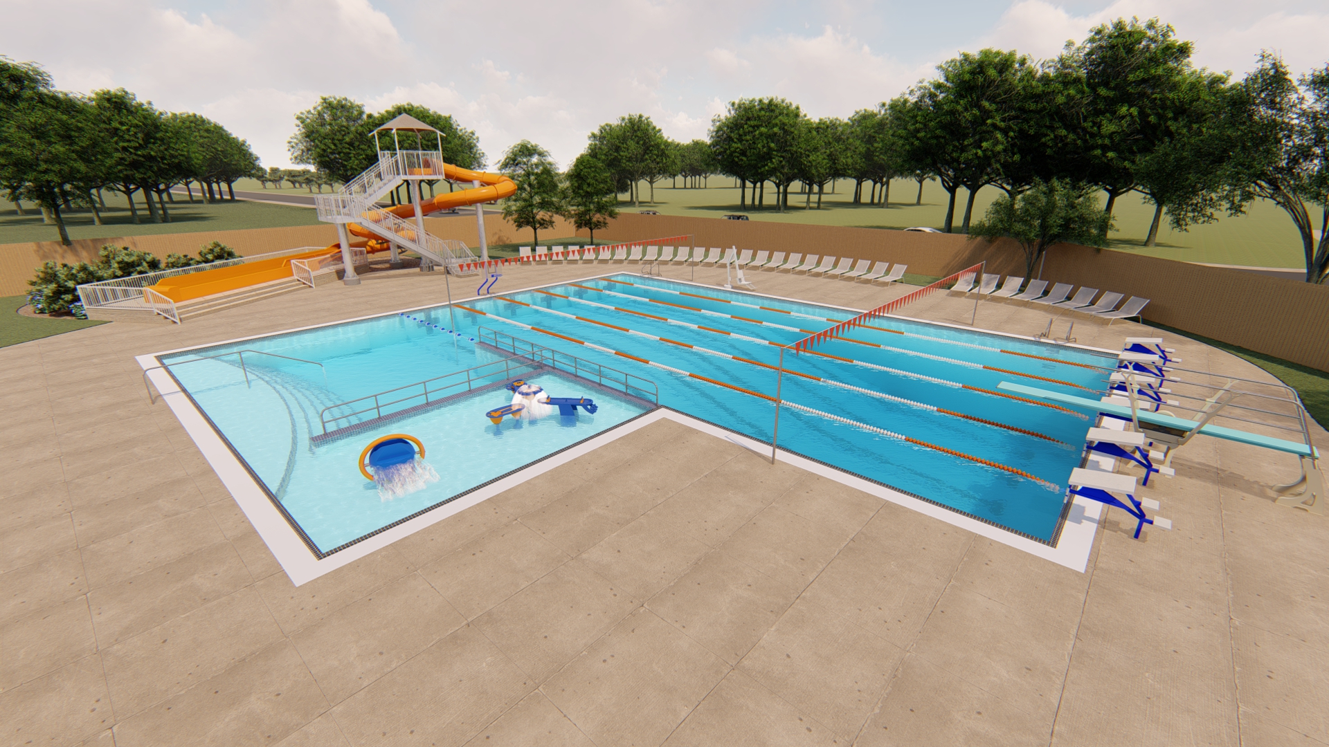 franklin parks and rec pool